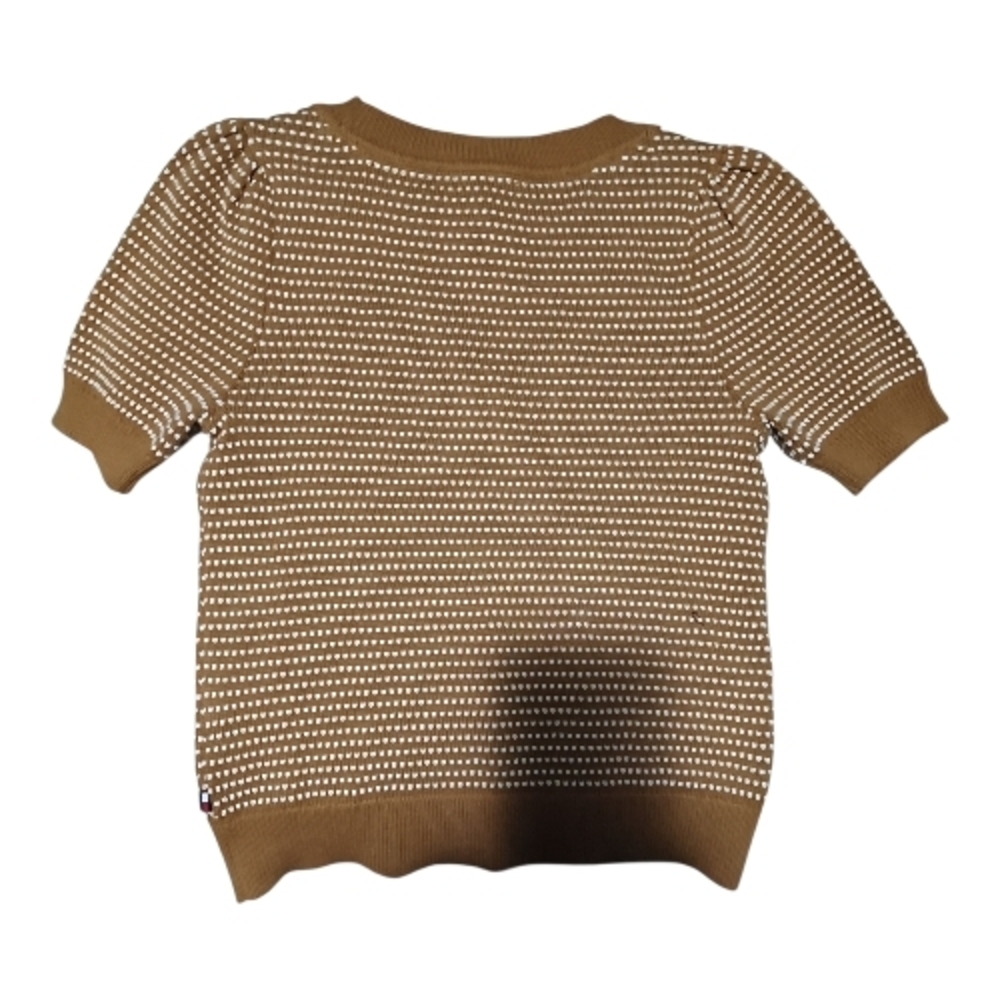 Tommy Hilfiger Women's Brown V-Neck Sweater - Picture 5 of 6